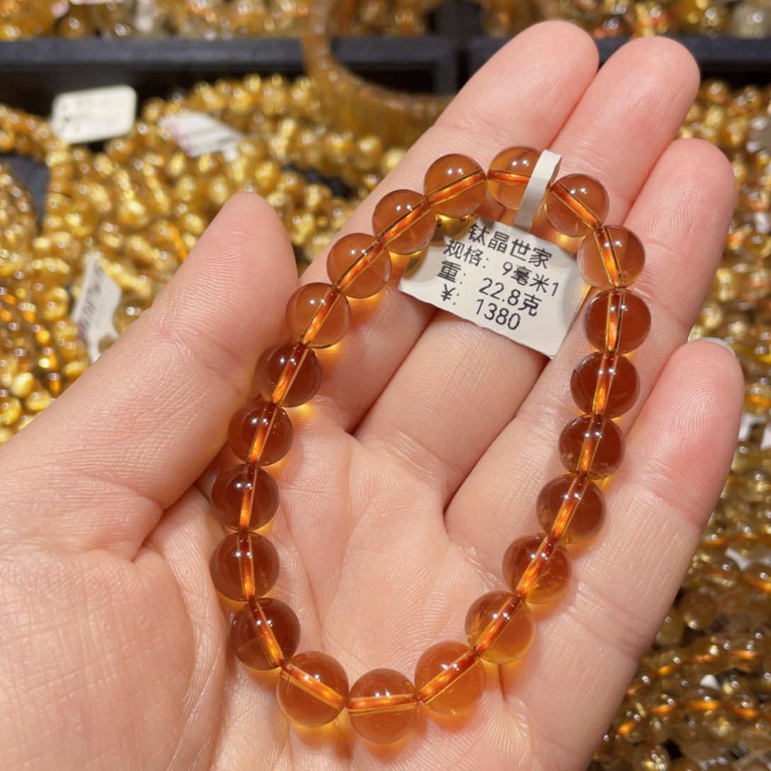 水晶手链未镶嵌东****人天然水晶手链