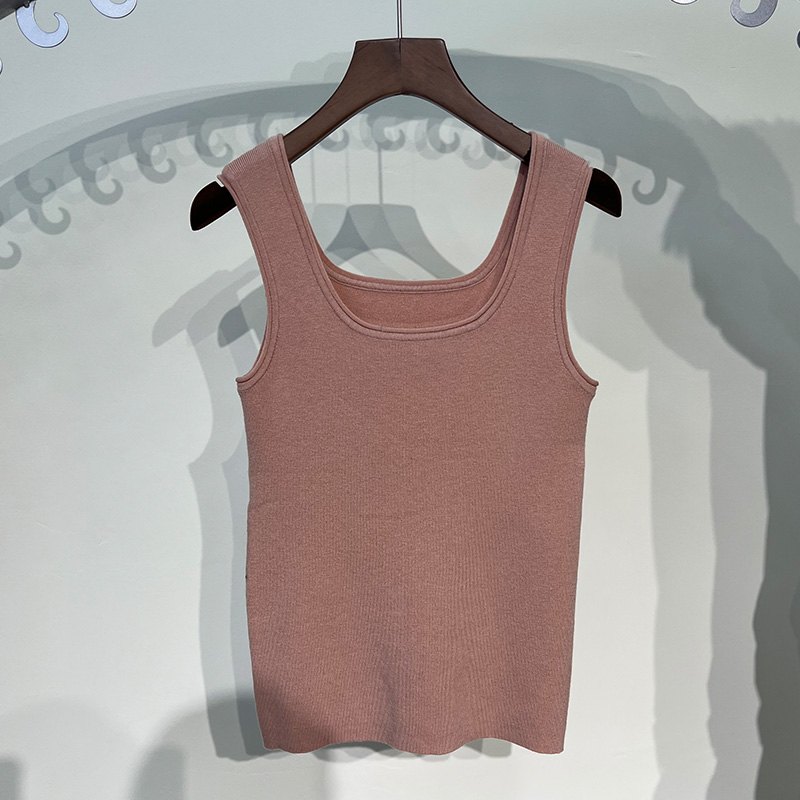 【美丽诺羊毛】修身百搭宽肩带内搭外穿背心（均码） 固定 XRC-Q002