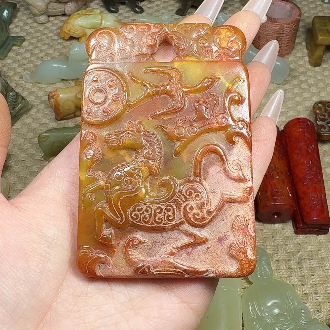 白玉菩提吊坠挂件