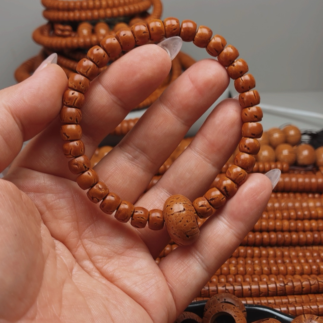 桃核核片5×8（光珠手串）核壁手串瑕疵品