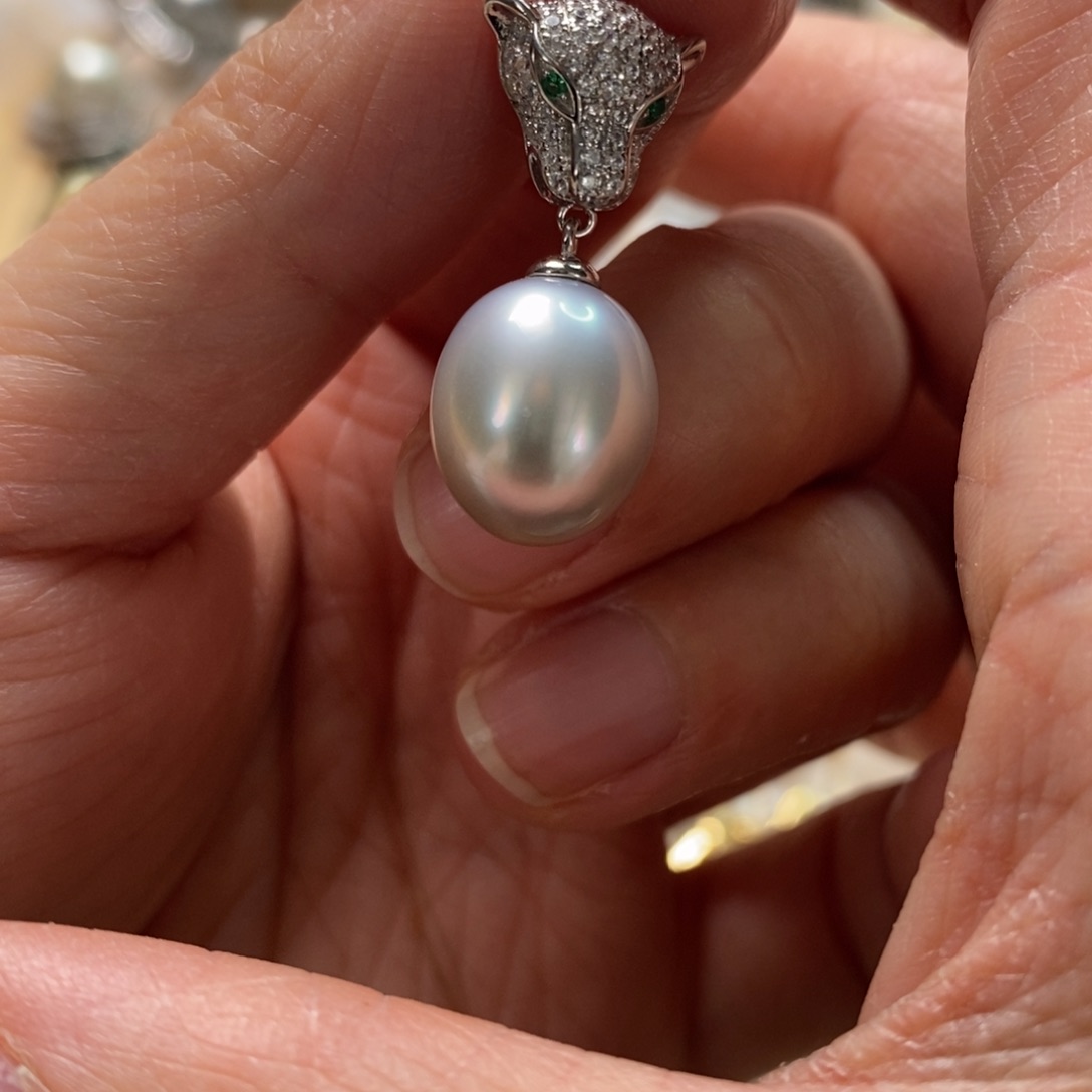 海水珍珠颈饰银S925镶嵌