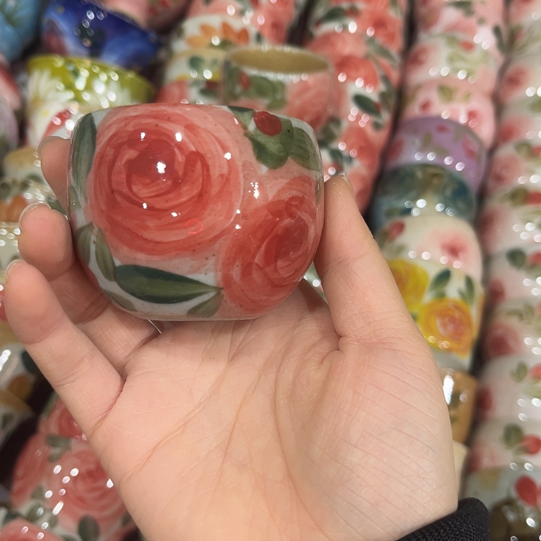 陶泥景德镇手工手绘高温釉下彩