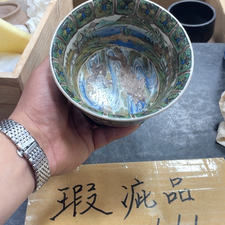 瓷片瓷工艺品摆件