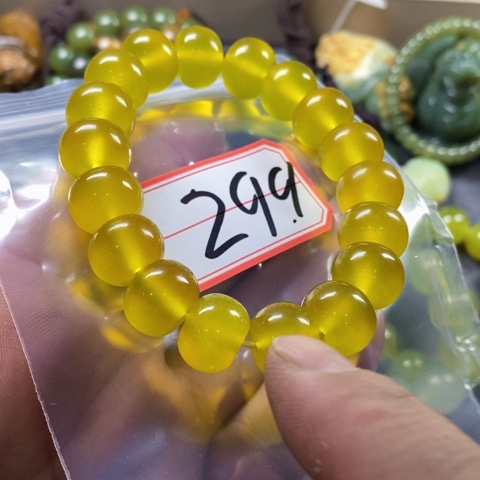 未镶嵌蛇纹石玉手链