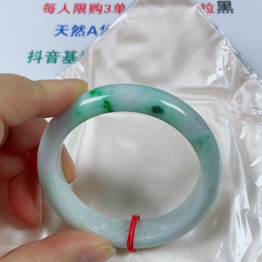 翡翠未镶嵌手镯天然翡翠手镯58