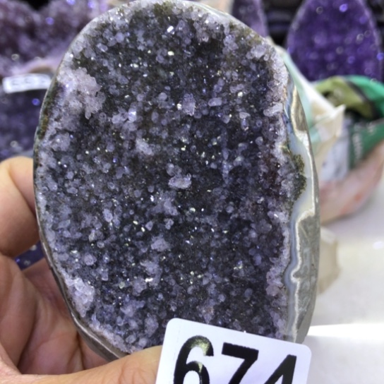 紫晶天然水晶摆件未镶嵌