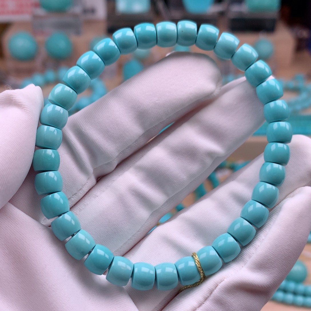 绿松石未镶嵌珠宝奇石6.7mm