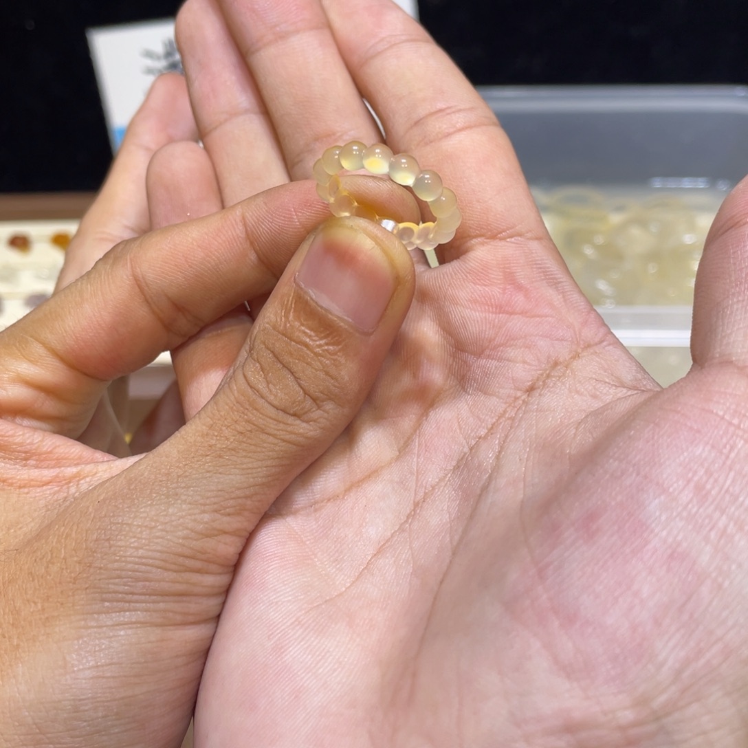 玛瑙/玉髓未镶嵌戒指31号港14