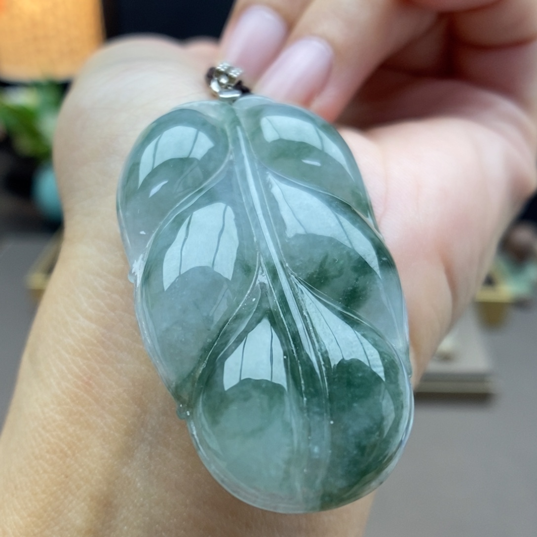 翡翠银S925镶嵌颈饰吊坠19