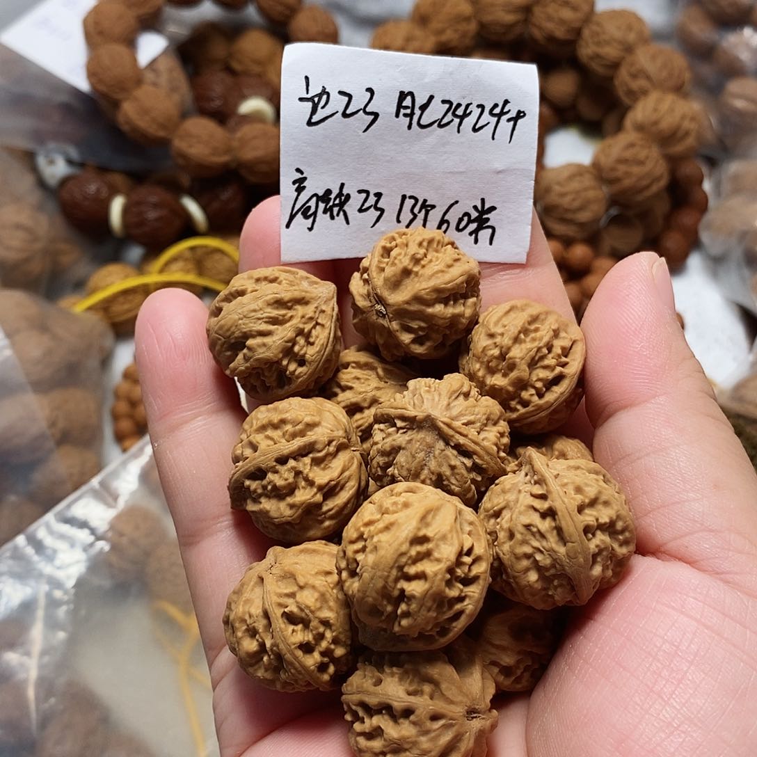 核桃手串/手链八棱绣球单圈