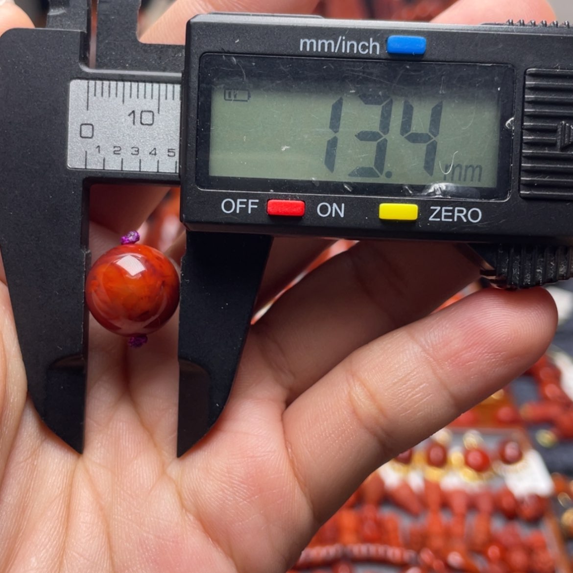 【闪购商品】未镶嵌火焰纹双色单珠南红玛瑙愈*