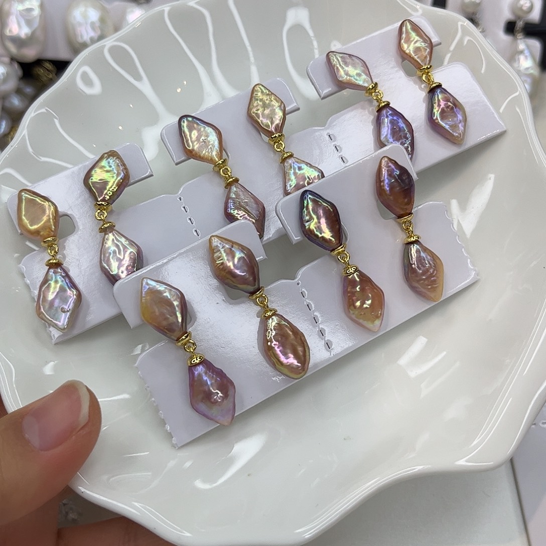 耳饰淡水珍珠合金