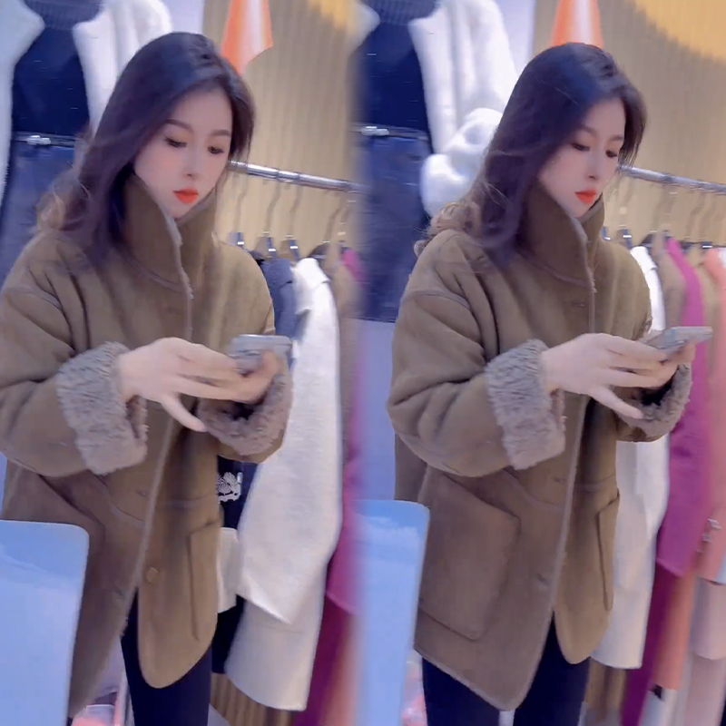 2025秋冬新款时尚显瘦气质网红高档洋气女高级百搭宽松大码外套潮