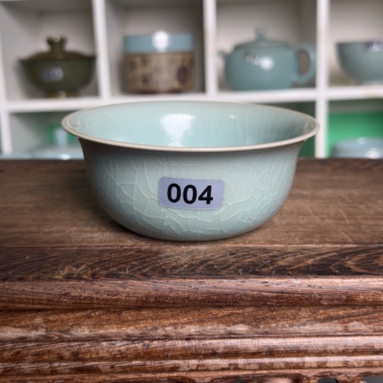 杯004仿古釉鸡缸杯手工一级品