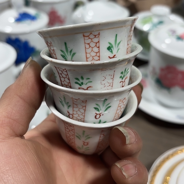 陶杯子，杯子，杯子，杯子，杯子三个50毫升