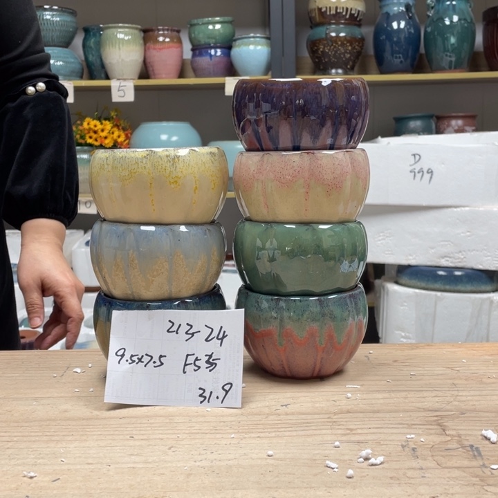 紫砂花盆多肉花盆微瑕24