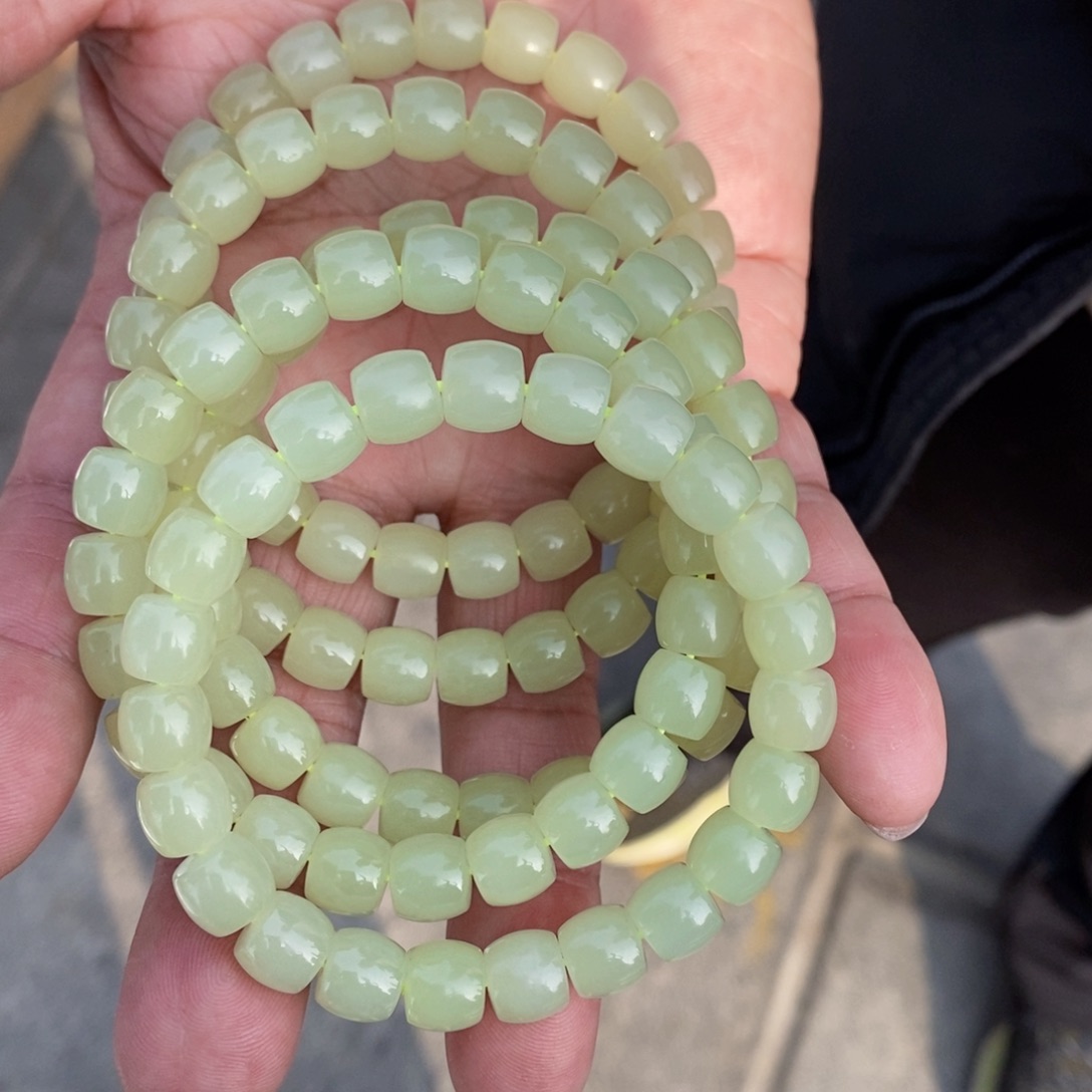 和田玉手串未镶嵌多样性发货 拍一发一