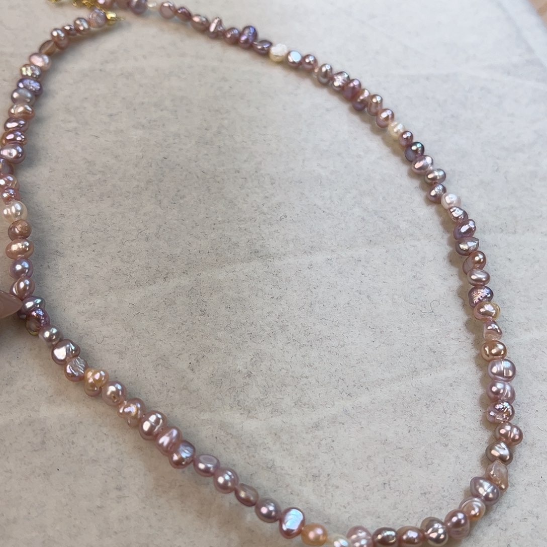 银S925镶嵌淡水珍珠颈饰