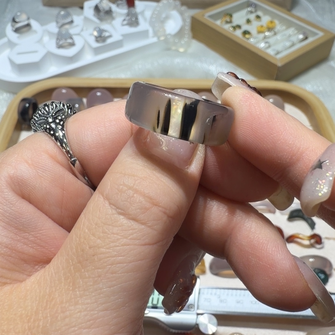 玛瑙/玉髓未镶嵌戒指港15