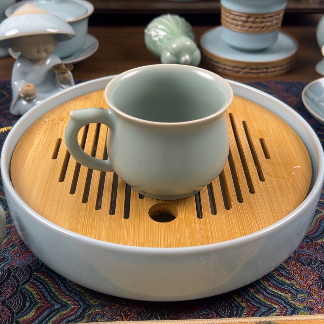 瓷杯子原矿釉釉水马克杯