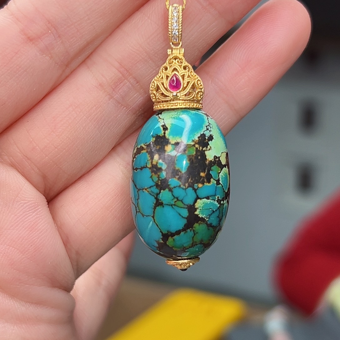 绿松石珠宝奇石未镶嵌