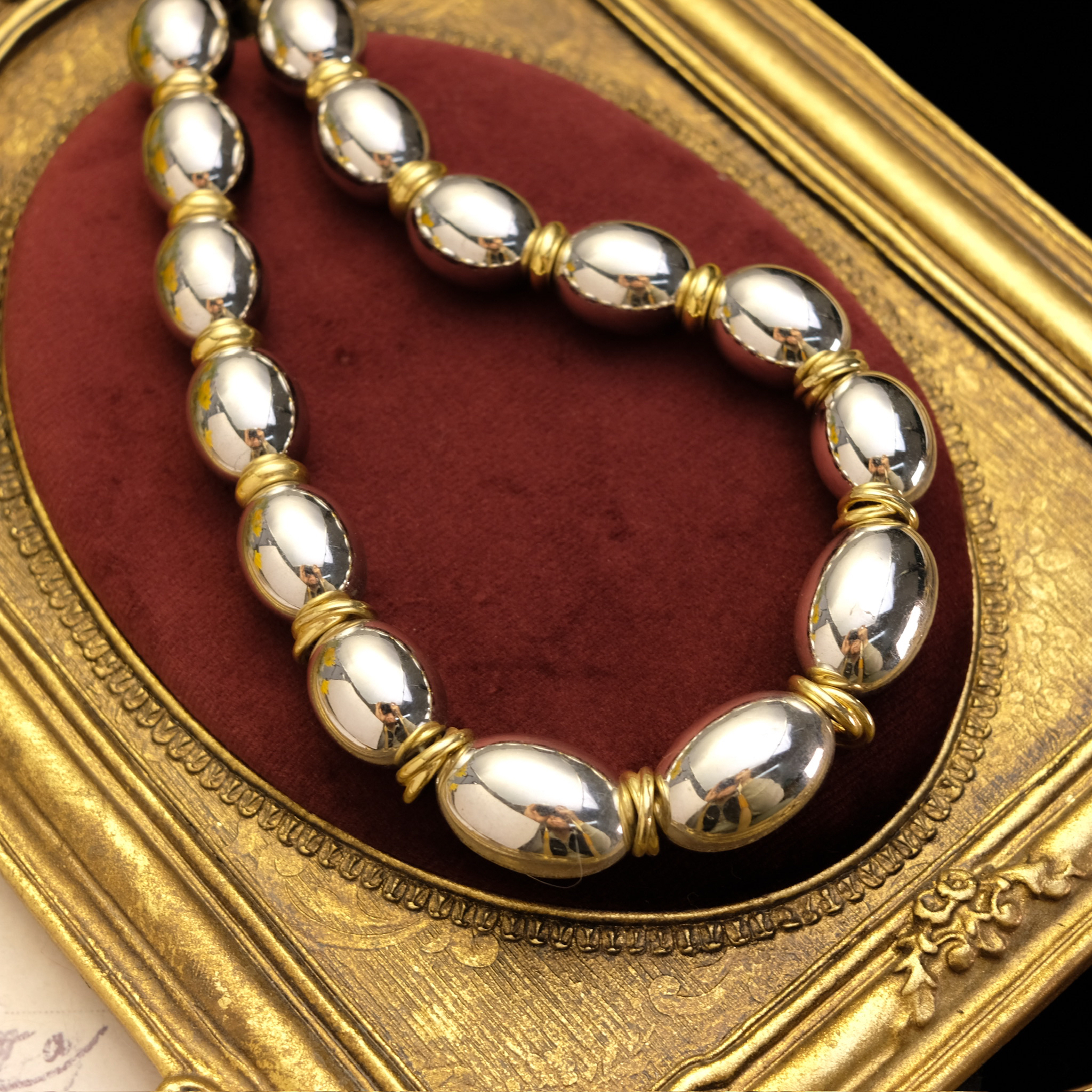 铜合金项链 银色美产 孤品 G家打标项链