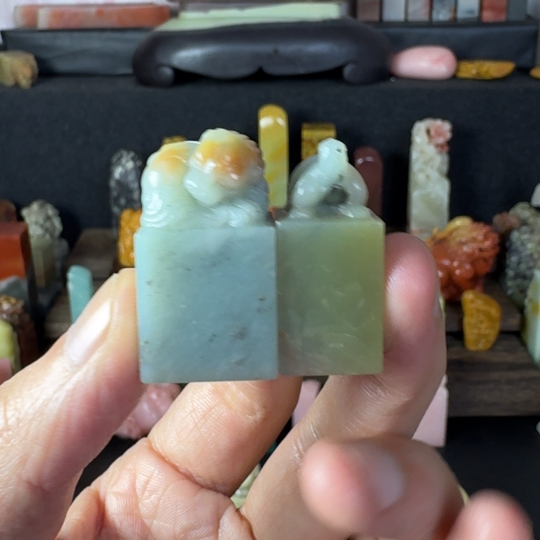 青田石印石云南天青蓝