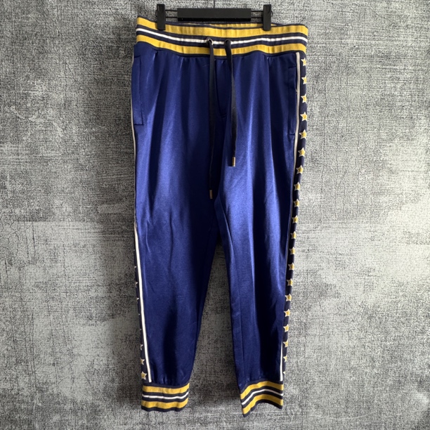 99新 maje DG/五角星侧边蓝色运动卫裤/88腰围/43213