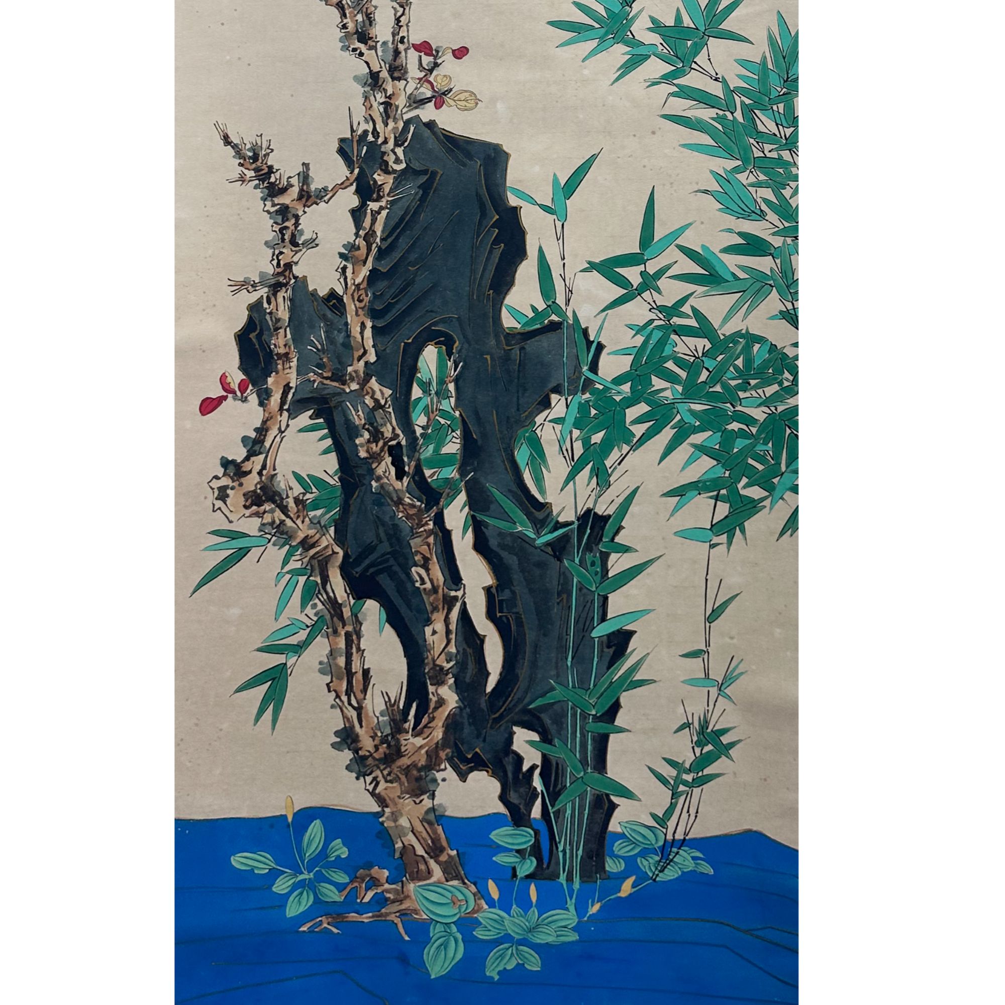 DY13632 花鸟 129*46 纸本