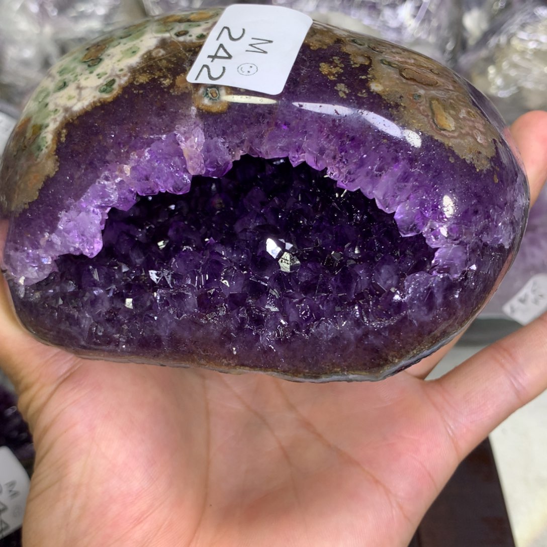 紫晶摆件未镶嵌水晶