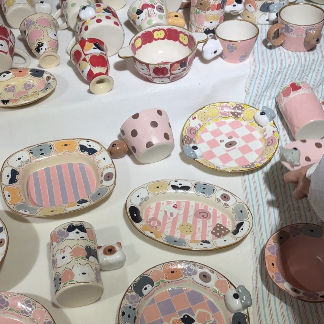 摆件陶可爱的鸭鸭鸭鸭鸭