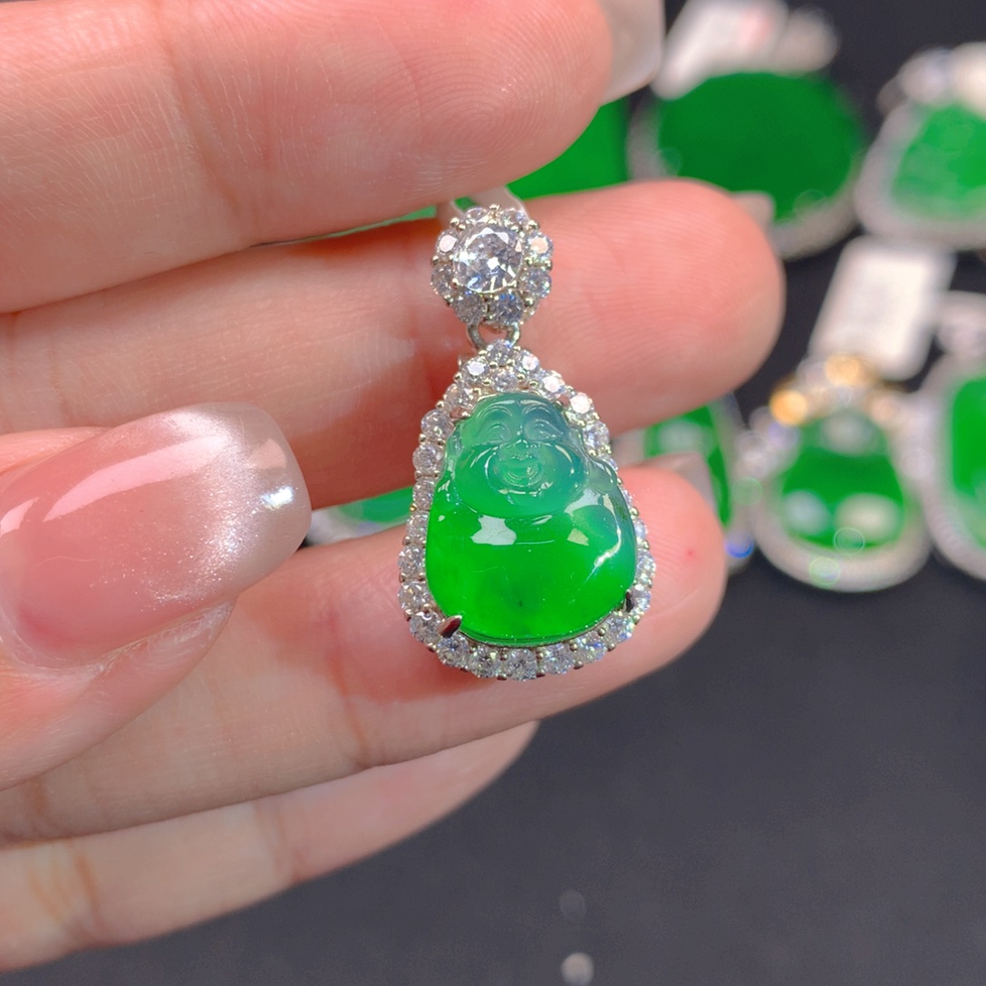 翡翠颈饰银S925镶嵌1111111111