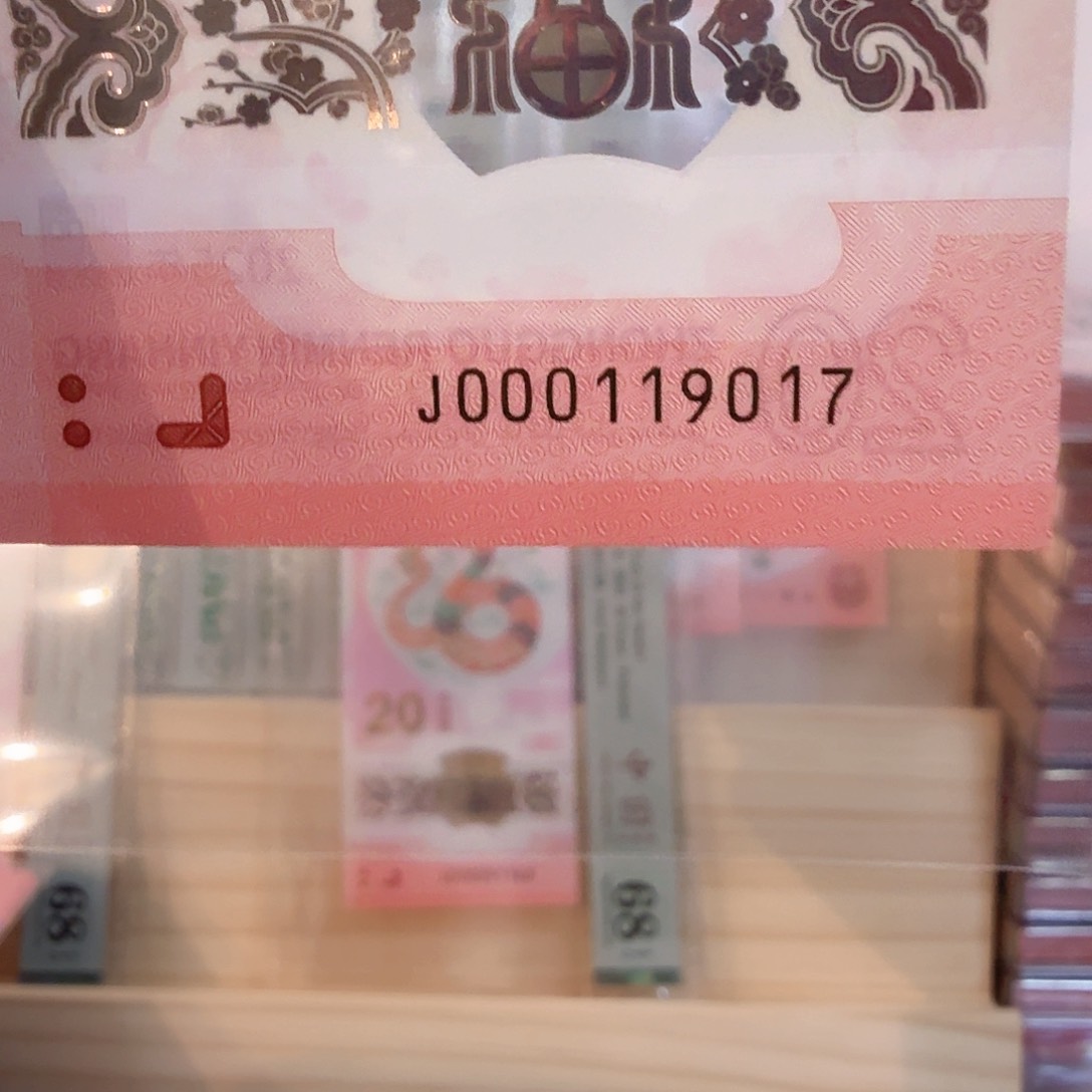 塑料小蛇钞号码000119017