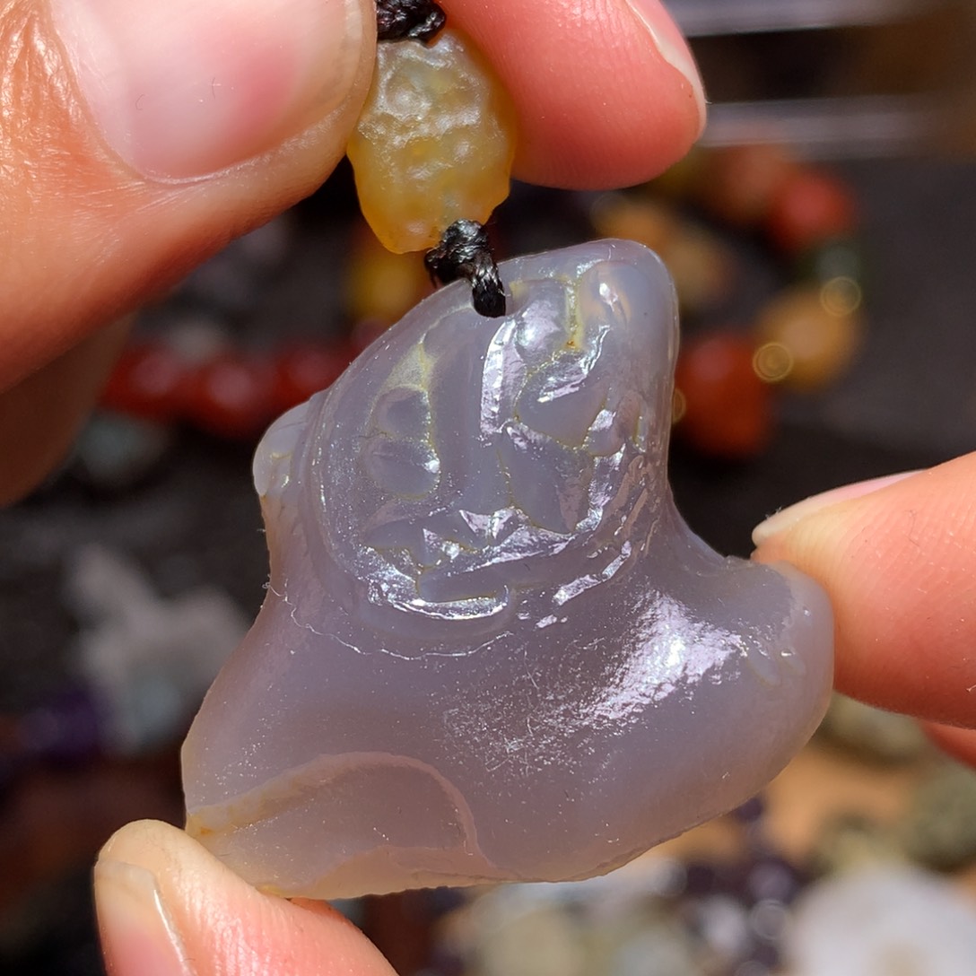 未镶嵌玛瑙/玉髓珠宝半成品