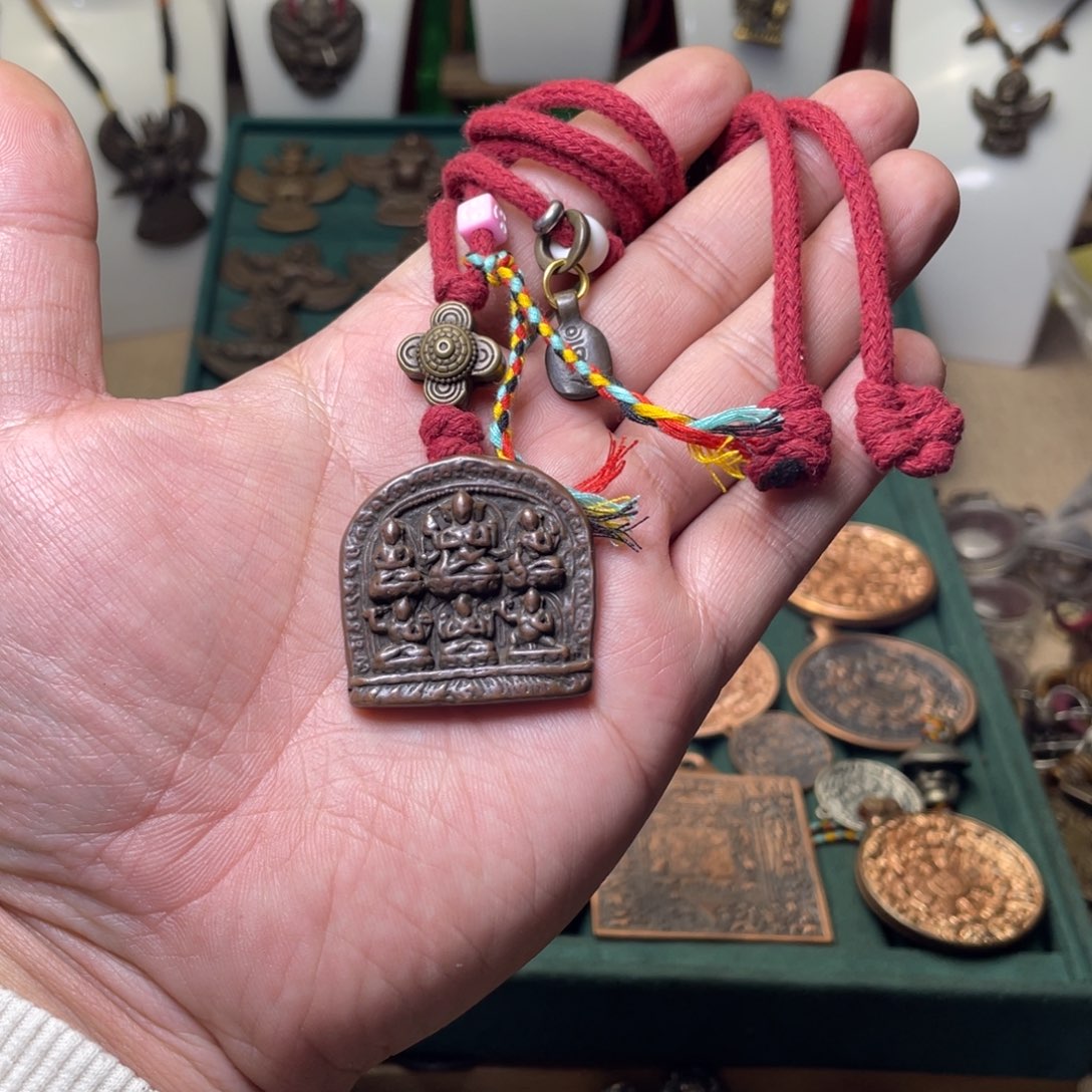 藏传长寿三尊福利脖挂
