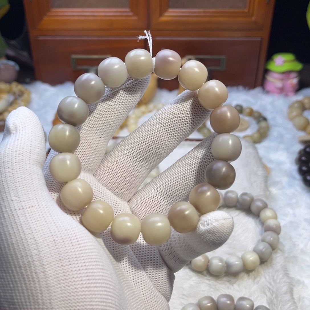 蓝****吊坠菩提根/象牙果523微瑕