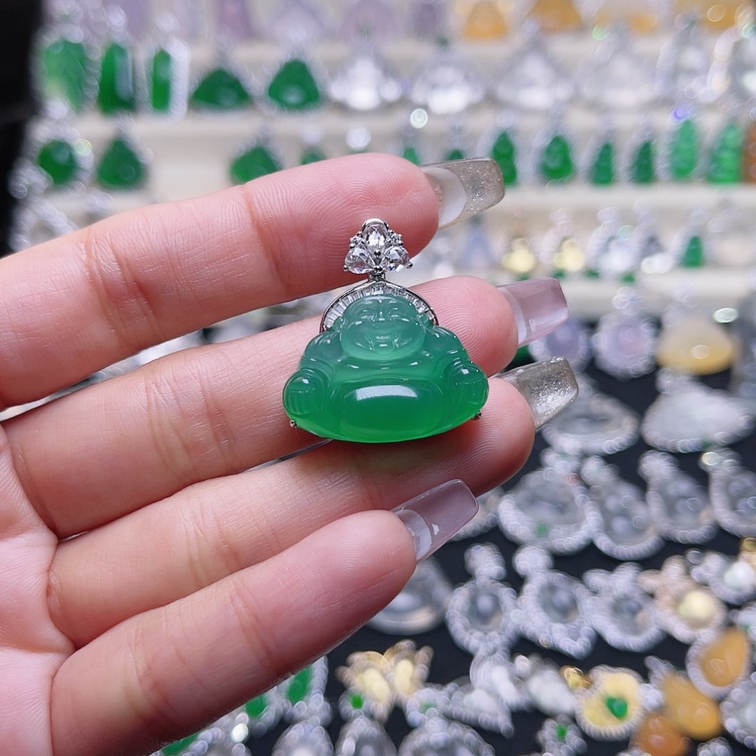 玛瑙/玉髓颈饰银S925镶嵌