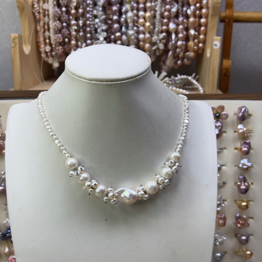 手绳合金淡水珍珠