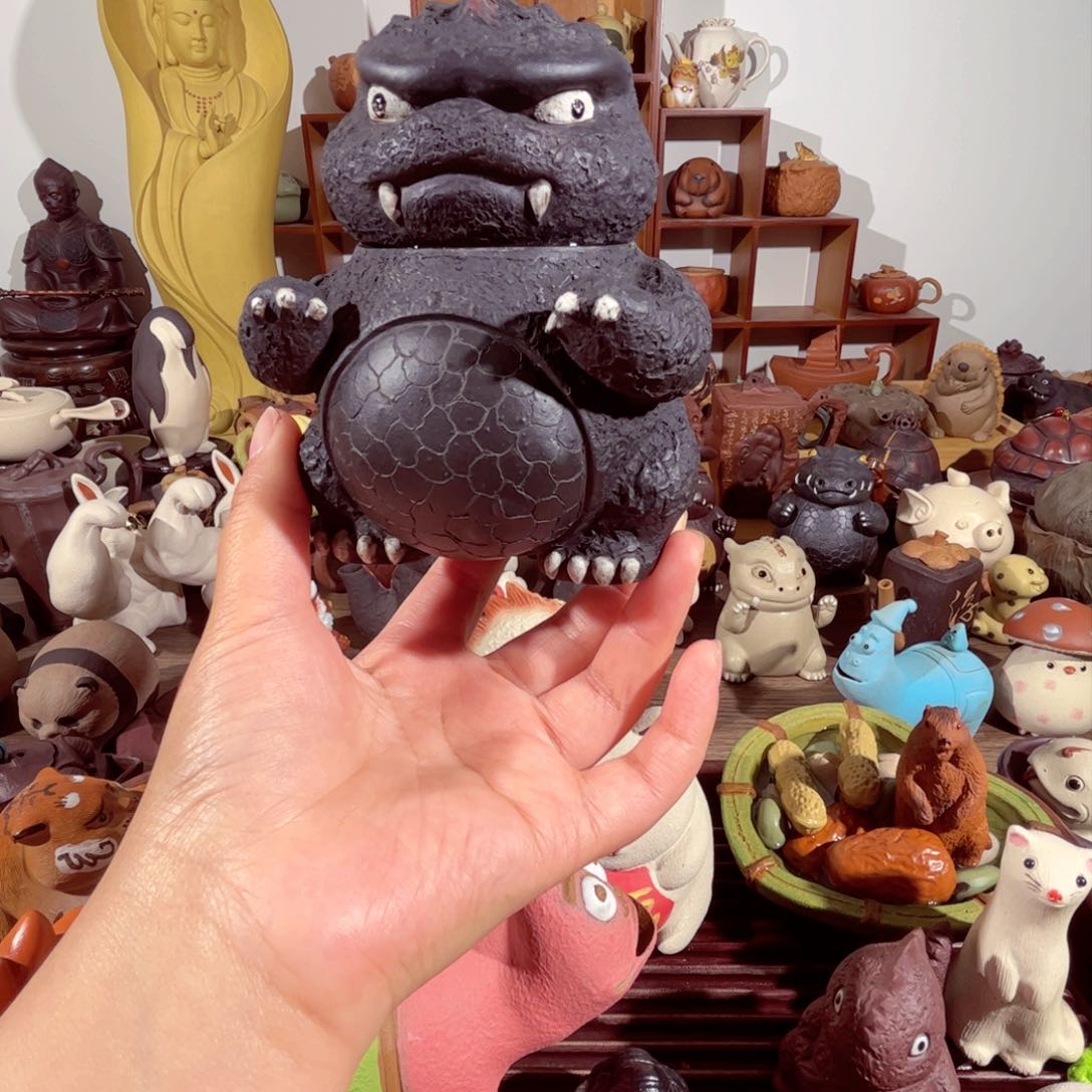 紫砂茶壶小*谜纯手工制作过程非常