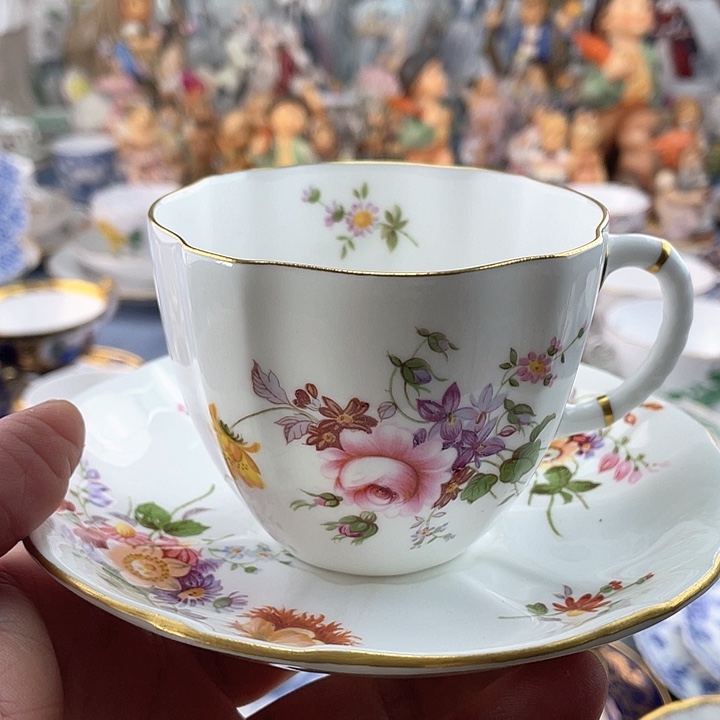 海外中古欧瓷偶小房子