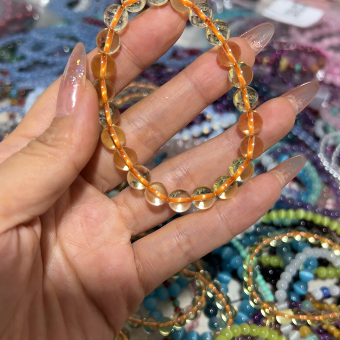 水晶手链未镶嵌巴西黄8