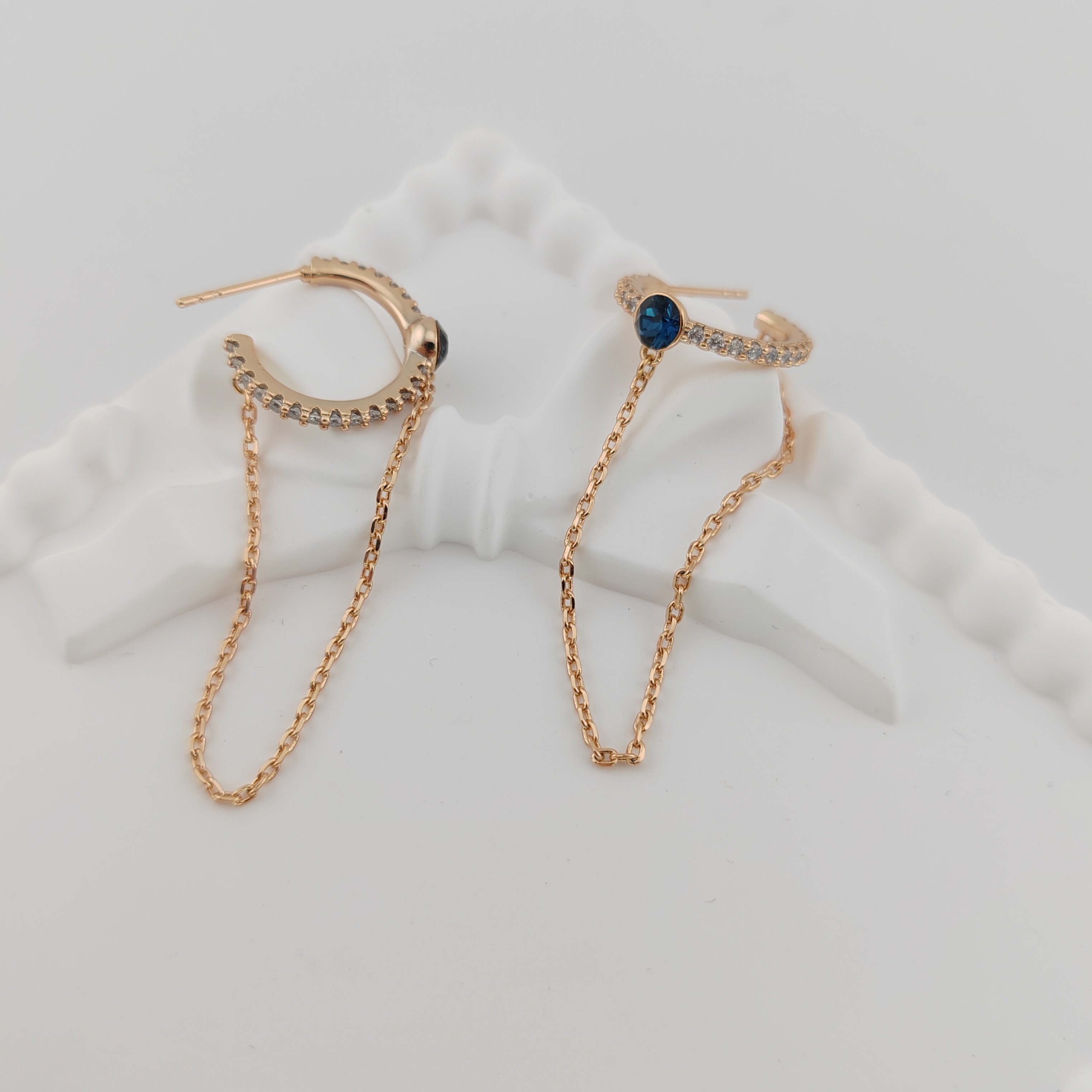 XUPING/旭平首饰 合金仿水晶耳饰 【潘生福利】耳蜗 GDQ X000752376