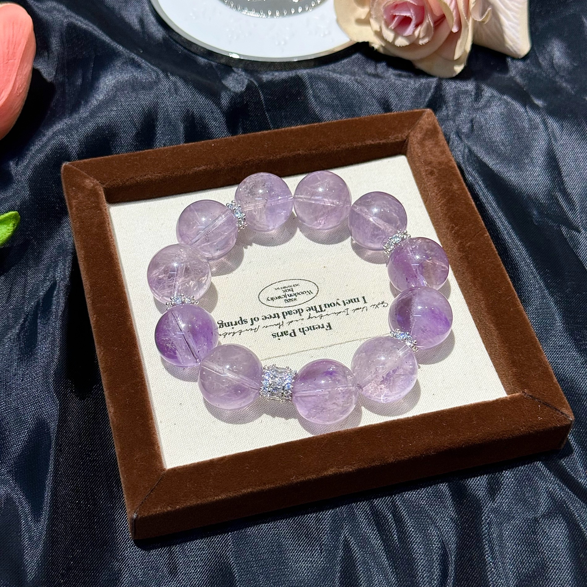 天然薰衣草紫水晶手串手链 多样性发其一Z278