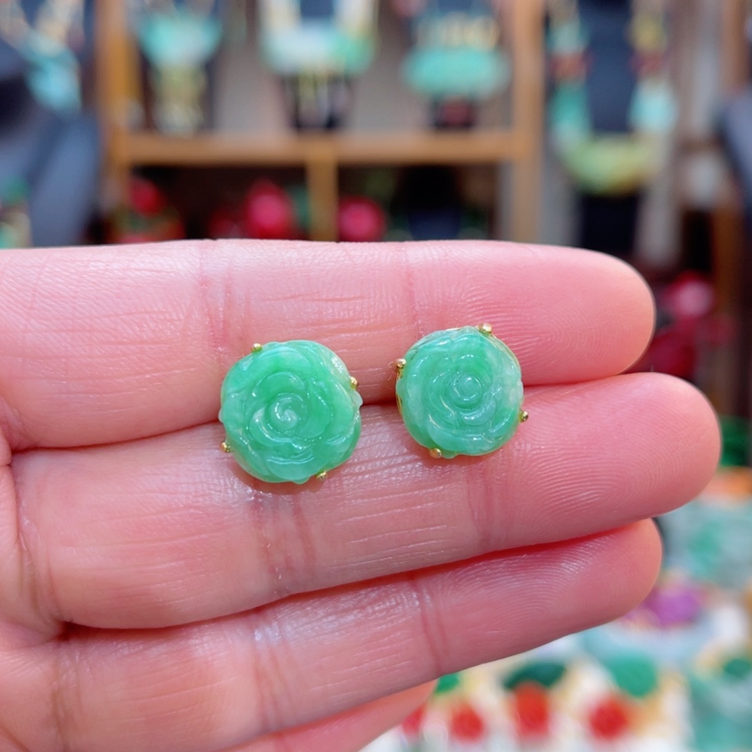 翡翠耳饰合金48小时鉴赏期