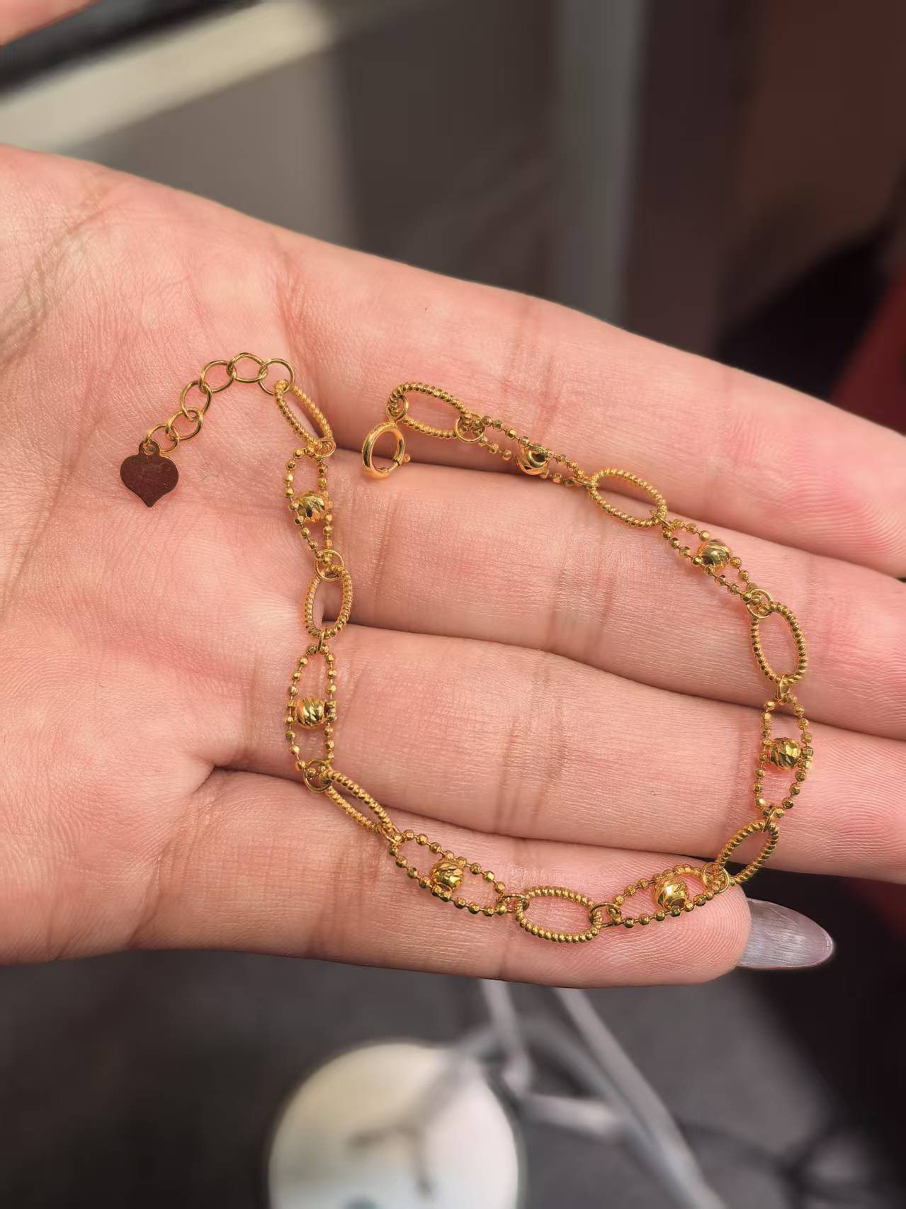 18k金手链百搭时尚精致