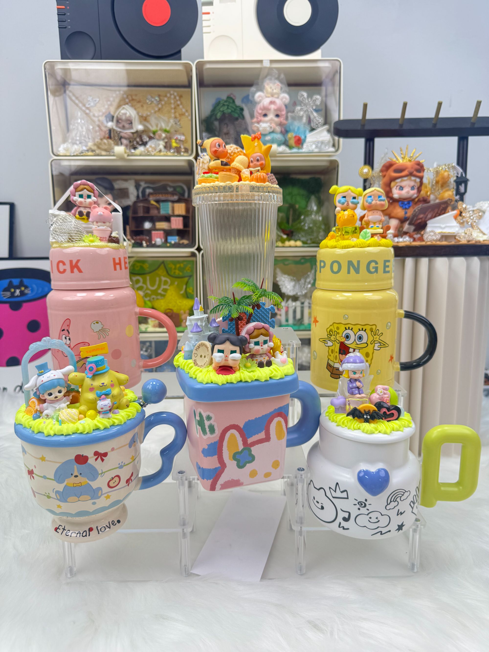 【萌粒陶瓷马克杯】DIY创意手工摆件