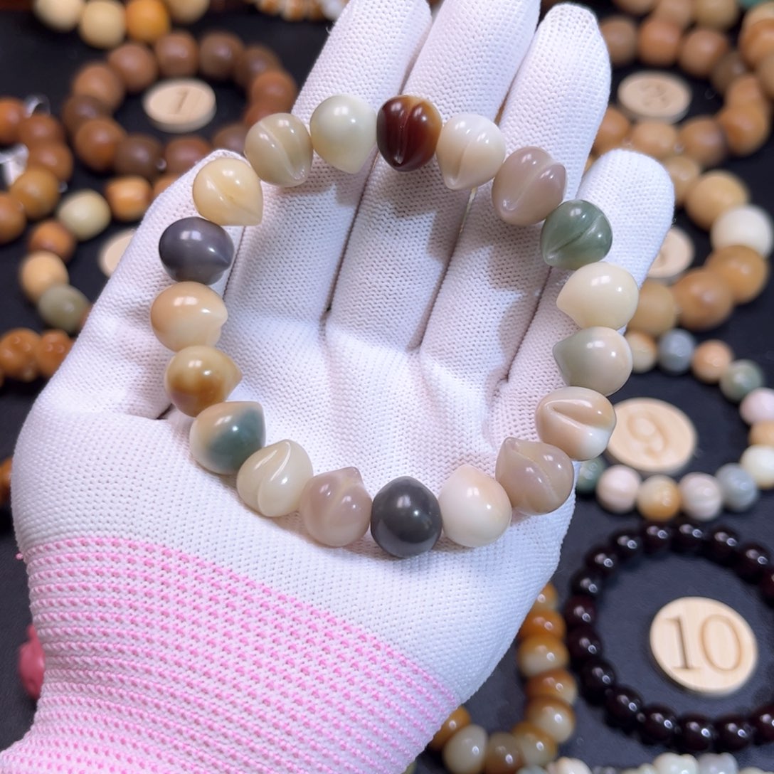 菩提根/象牙果吊坠小桃子卡14