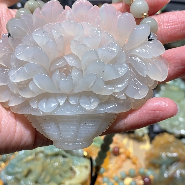 岫玉毛衣链未镶嵌