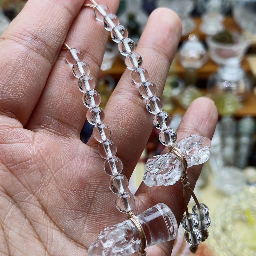 水晶颈饰未镶嵌吊坠