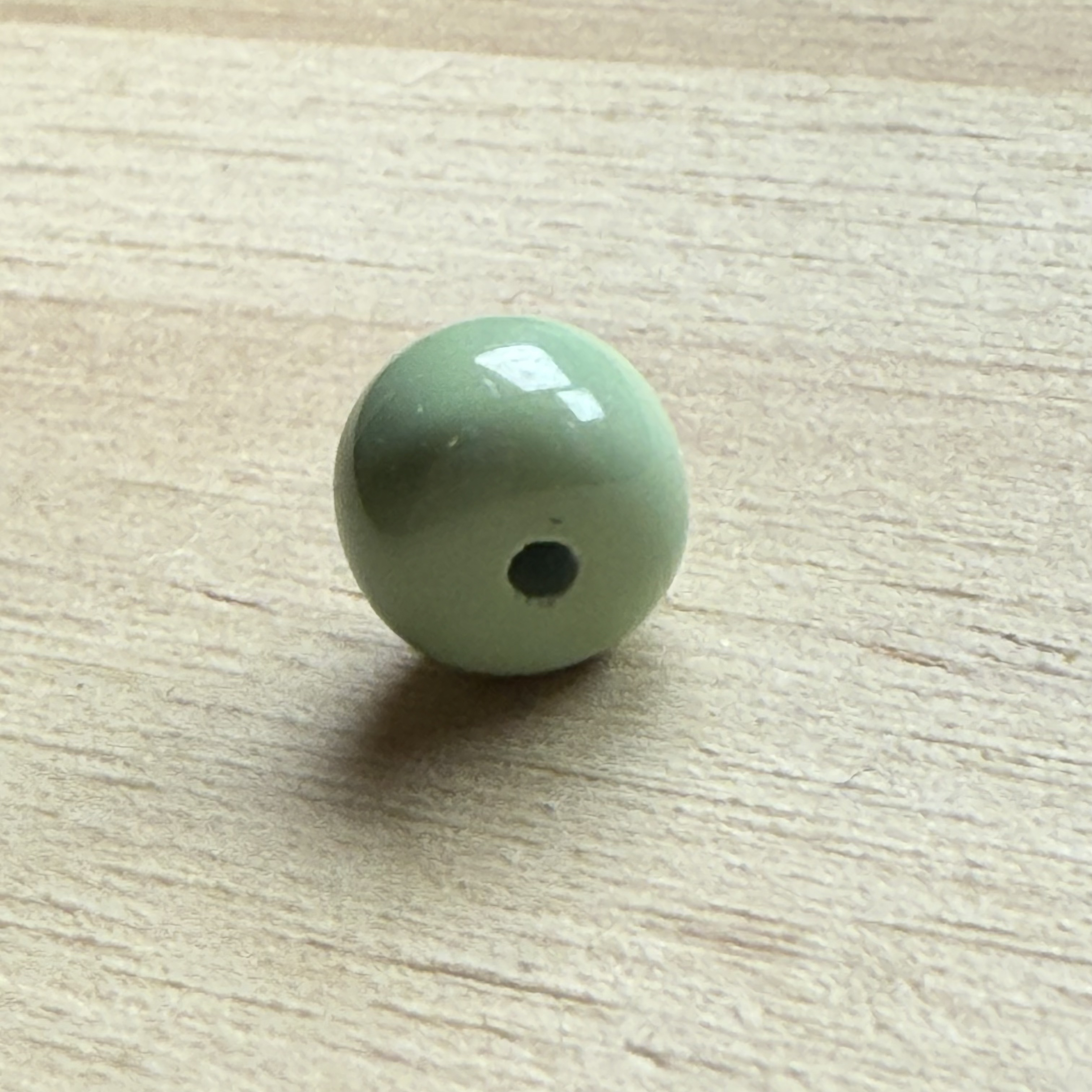 47原矿无优化高瓷瓷釉翠绿绿松石老型6.5×5.2mm保真正品